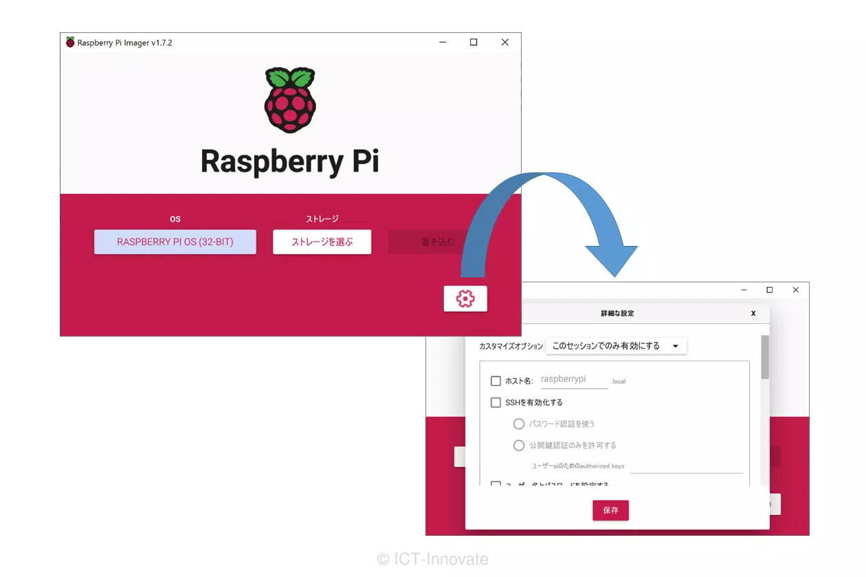 Raspberry Pi Imagerで詳細な設定